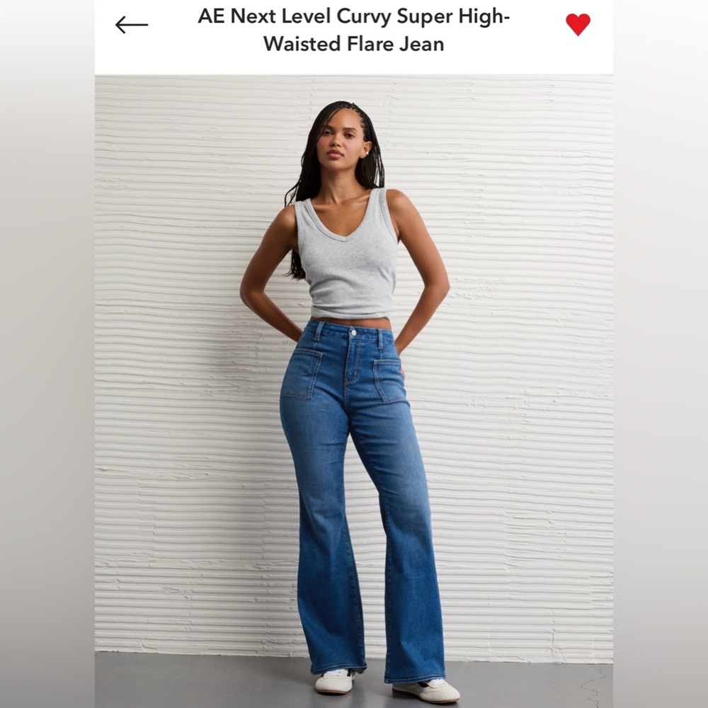 American Eagle Outfitters High-Waisted Flare Jeans - Blue